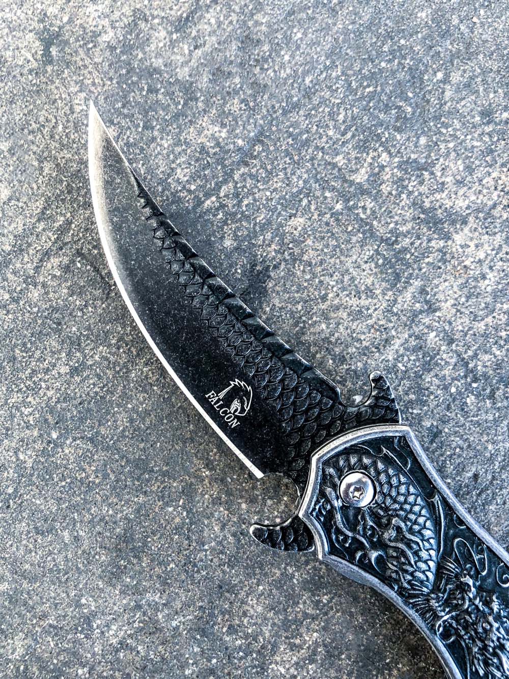 Curved Dragon Pocket Knife