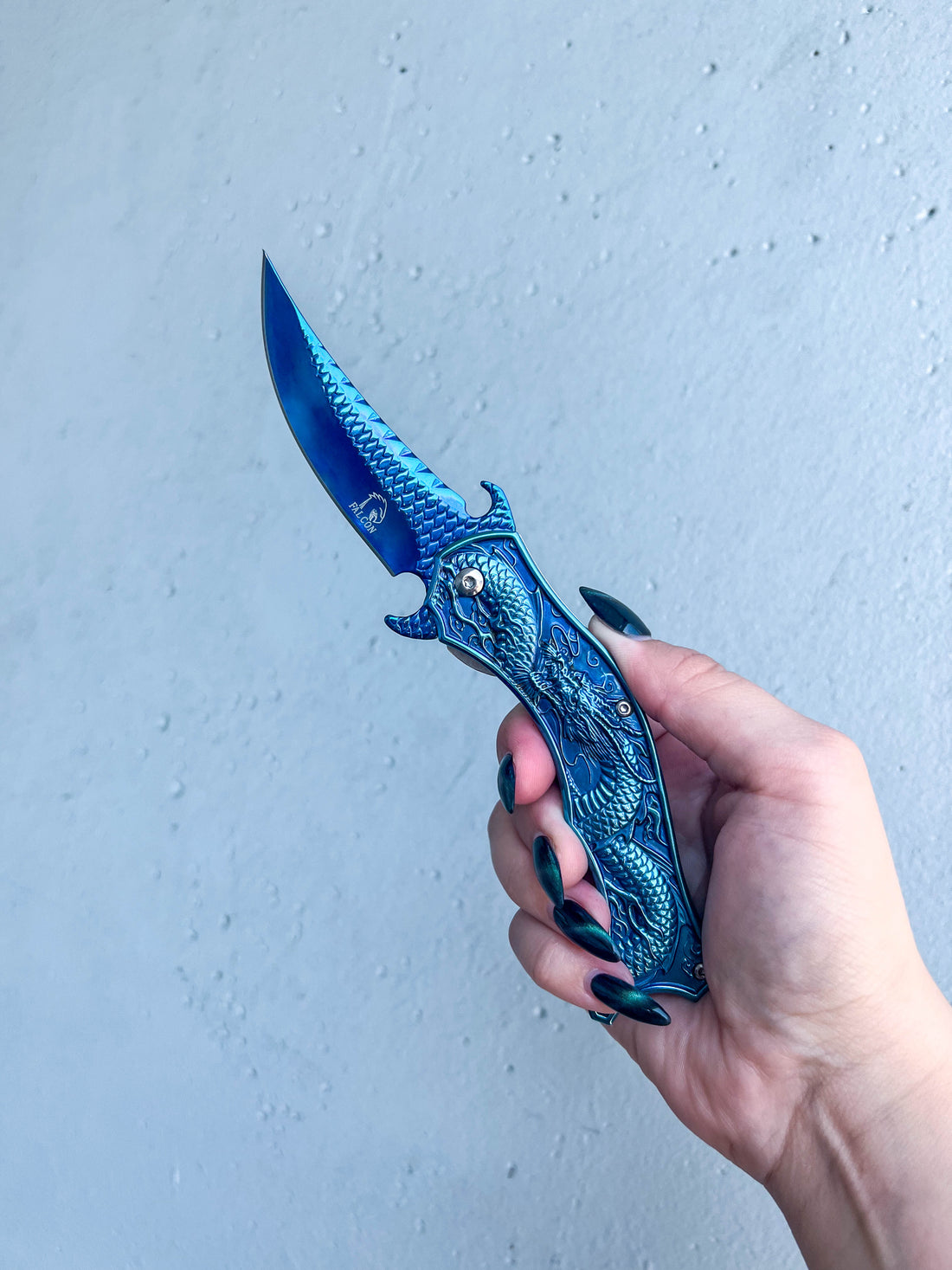 Curved Dragon Pocket Knife