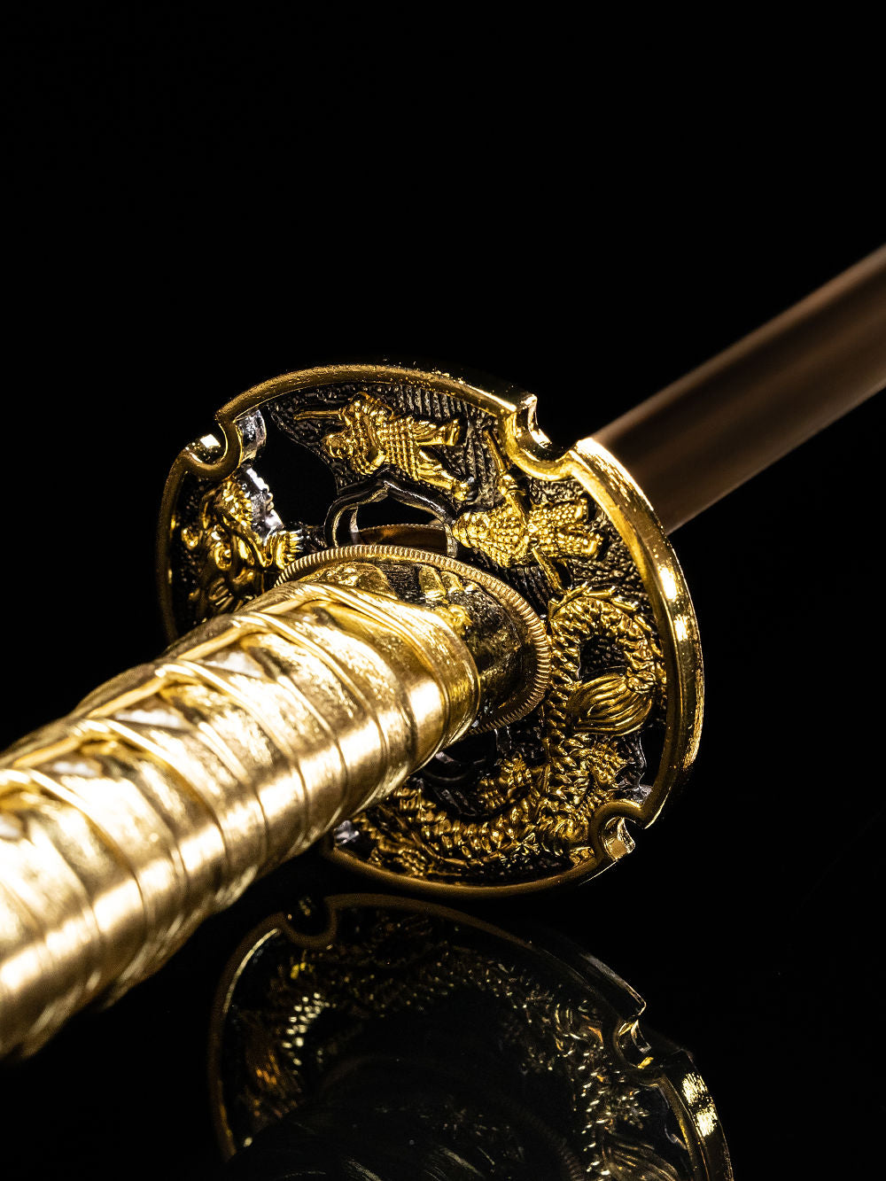 Gold Dragon Katana (1060 Carbon Steel)