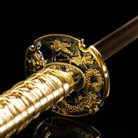 Gold Dragon Katana (1060 Carbon Steel)